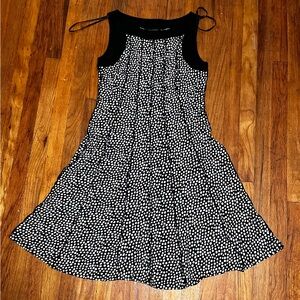 Perceptions Black and White Sleeveless Dress